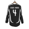 Men's Retro 2006/07 SERGIO RAMOS #4 Real Madrid Away Long Sleeves Soccer Jersey Shirt - Pro Jersey Shop