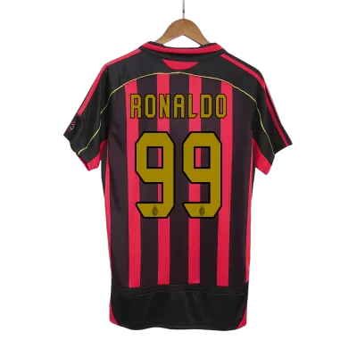 Men's Retro 2006/07 RONALDO #99 AC Milan Home Soccer Jersey Shirt - Pro Jersey Shop