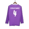 Men's Retro 2016/17 SERGIO RAMOS #4 Real Madrid Away Long Sleeves Soccer Jersey Shirt - Pro Jersey Shop