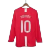 UCL Men's Retro 2007/08 ROONEY #10 Manchester United Home Long Sleeves Soccer Jersey Shirt - Pro Jersey Shop