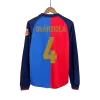 Men's Retro 1999/00 Replica GUARDIOLA #4 Barcelona Home 100th Anniversary Long Sleeves Soccer Jersey Shirt - Pro Jersey Shop