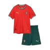 Kids Portugal Home Soccer Jersey Kit (Jersey+Shorts) 2025 - Pro Jersey Shop