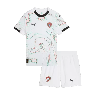 Kids Portugal Away Soccer Jersey Kit (Jersey+Shorts) 2025 - Pro Jersey Shop